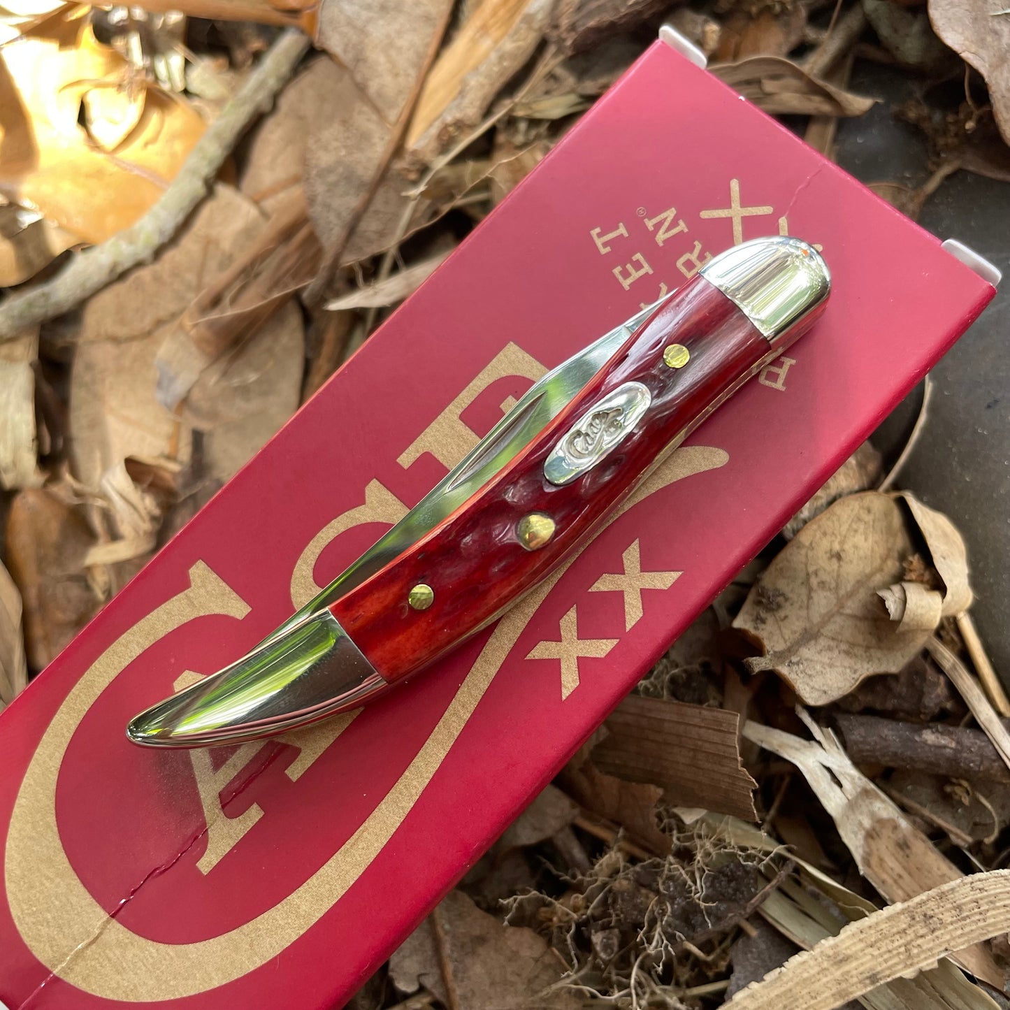 Case XX Pocket Worn Old Red Bone Corn Cob Jig Small Texas Toothpick