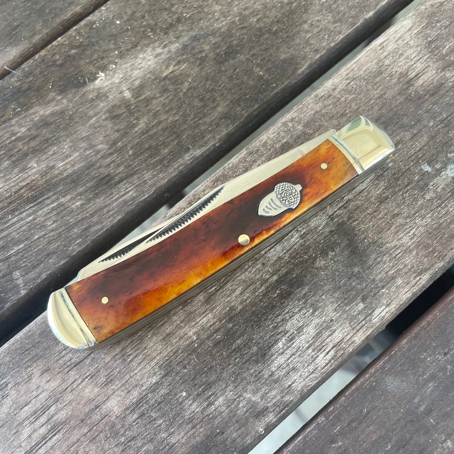 Rough Rider Outdoorsman Series Trapper Tobacco Bone RR777