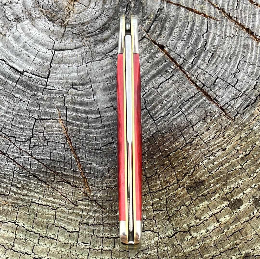 Case XX Mini Copperlock Old Red Pocket Worn Bone CA10307