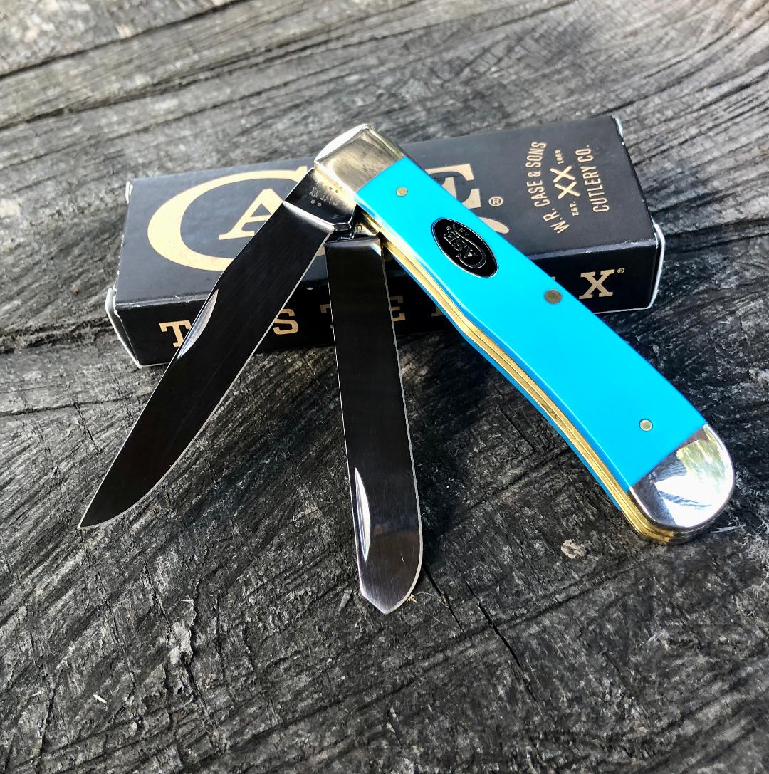 Case XX USA Trapper Light Blue Synthetic