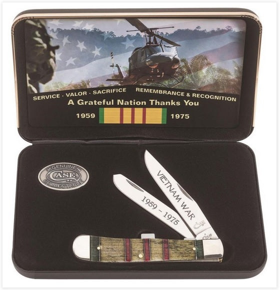 Case XX Vietnam War Trapper Gift Set – Natural Bone CA22040