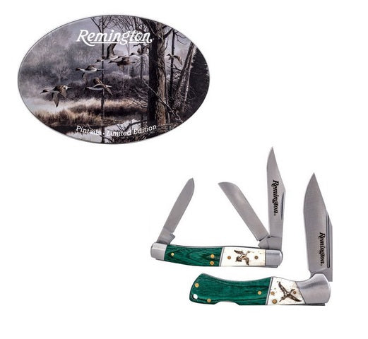 Remington R15713 Pintail Knife Set — Collector Tin Gift Set | 2-Piece Set