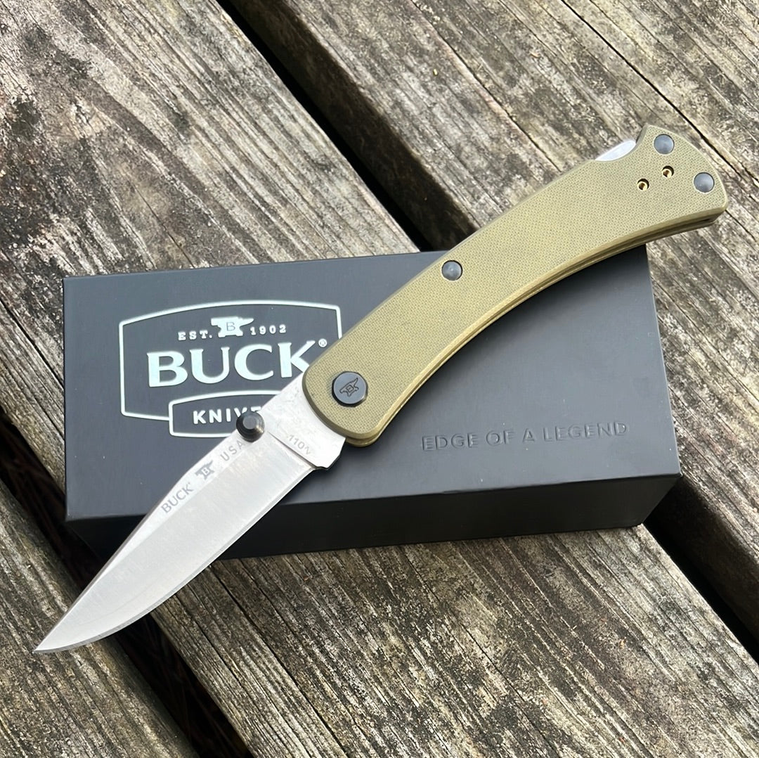 Buck USA 110 Slim Pro TRX OD Green BU110GRS3