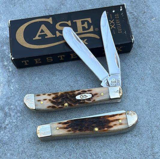 Case XX Mini Trapper Amber Bone CA013