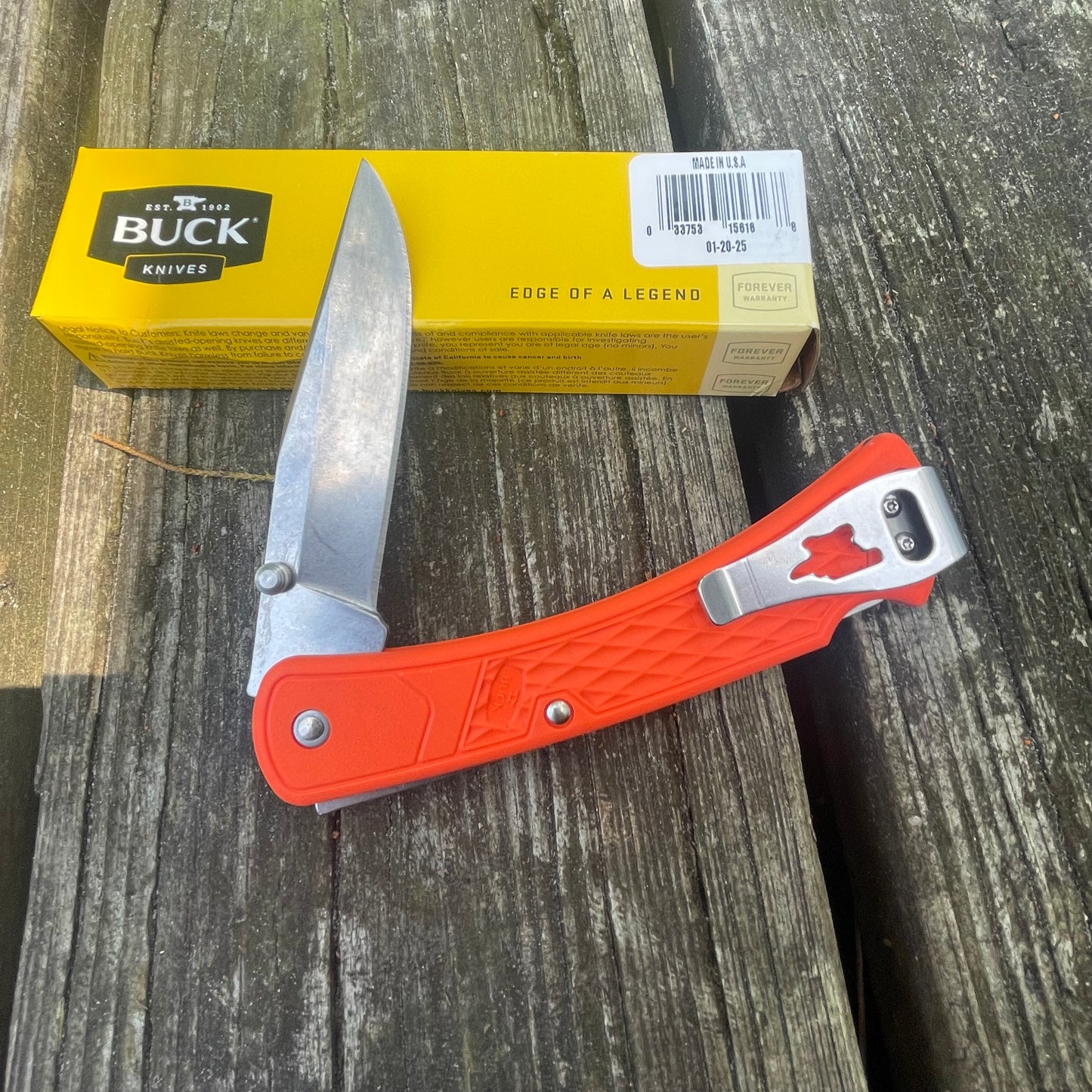 Buck 110 Slim Select Orange BU110ORS2
