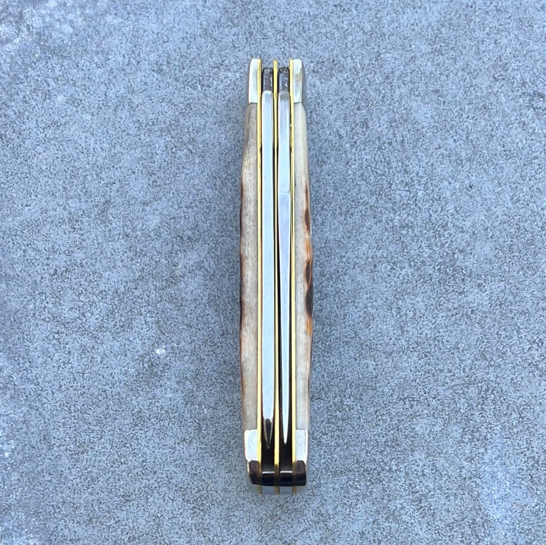 Case XX Mini Trapper Amber Bone CA013