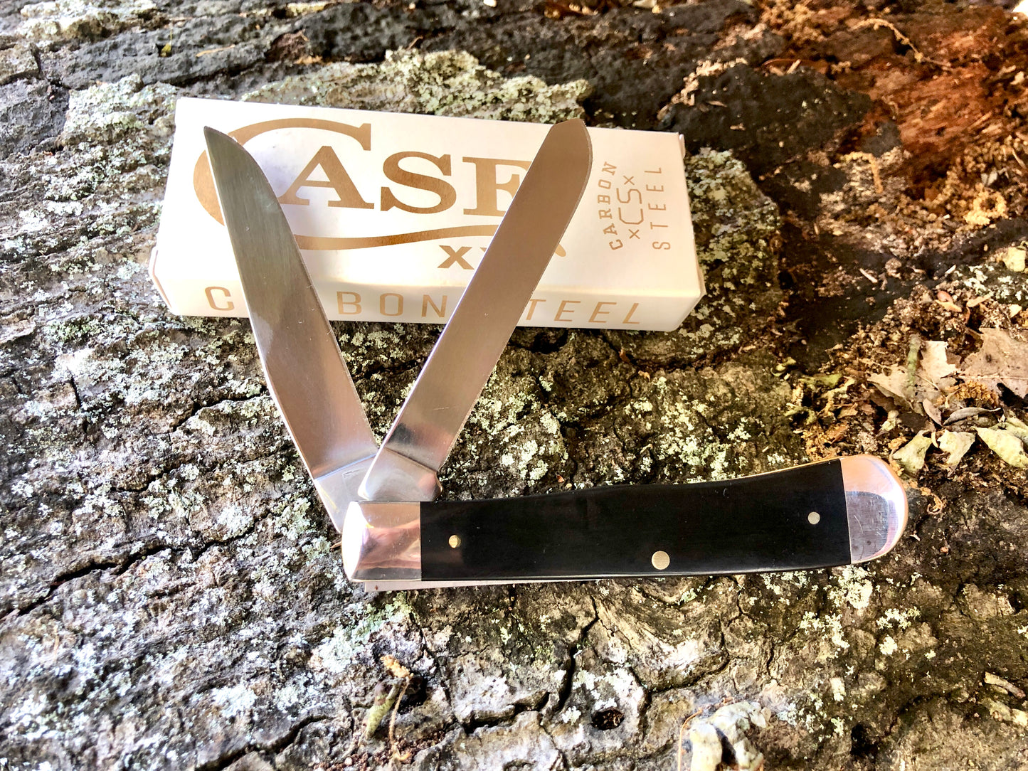 Case XX CA06780 Trapper — Black Synthetic Handle | Clip & Spey Blades