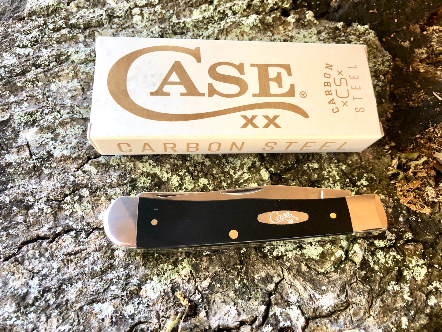 Case XX CA06780 Trapper — Black Synthetic Handle | Clip & Spey Blades