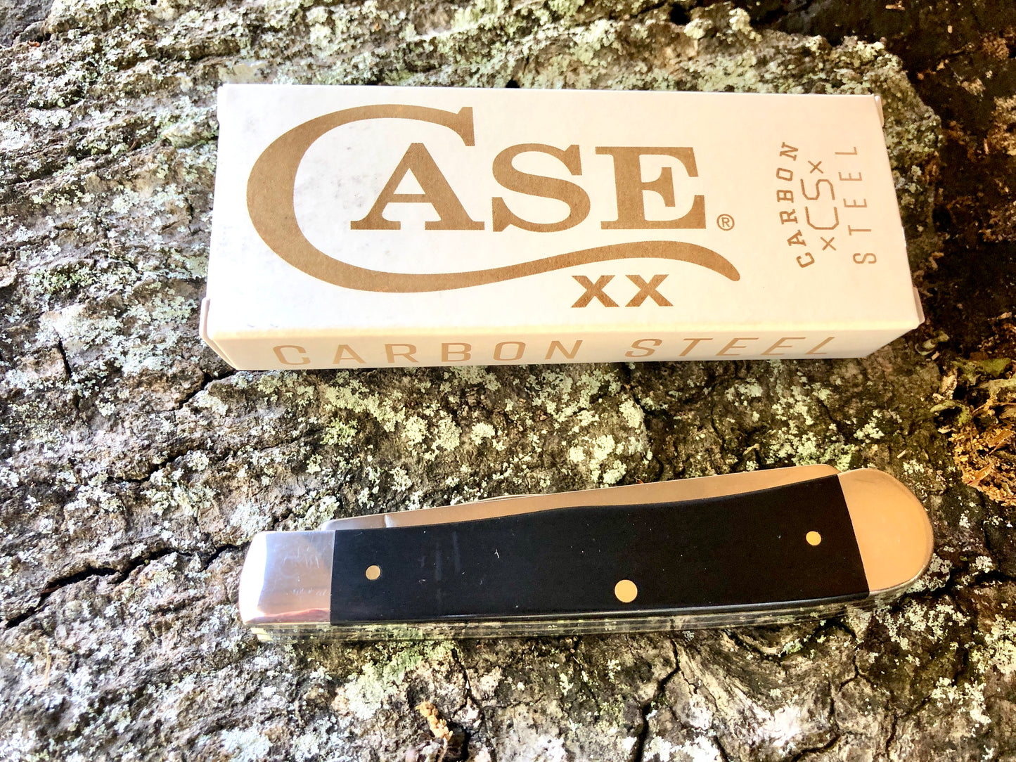 Case XX CA06780 Trapper — Black Synthetic Handle | Clip & Spey Blades