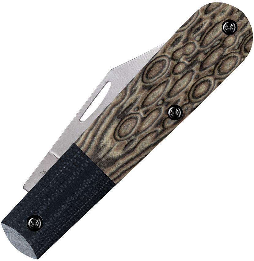 Case XX CA53165 Crossroads™ XR Barlow — Fossil Jig Luna Richlite® & Black G-10 | S35VN Clip Blade
