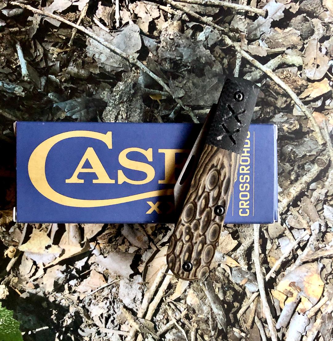 Case XX CA53165 Crossroads™ XR Barlow — Fossil Jig Luna Richlite® & Black G-10 | S35VN Clip Blade