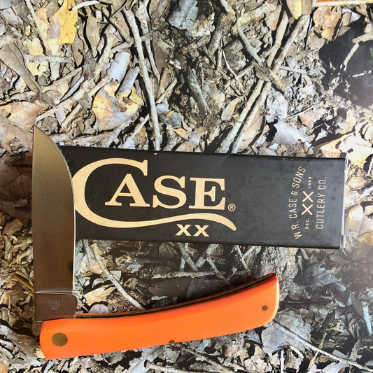 Case XX CA80512 Sod Buster Knife — Orange Synthetic Handle | Skinner Blade