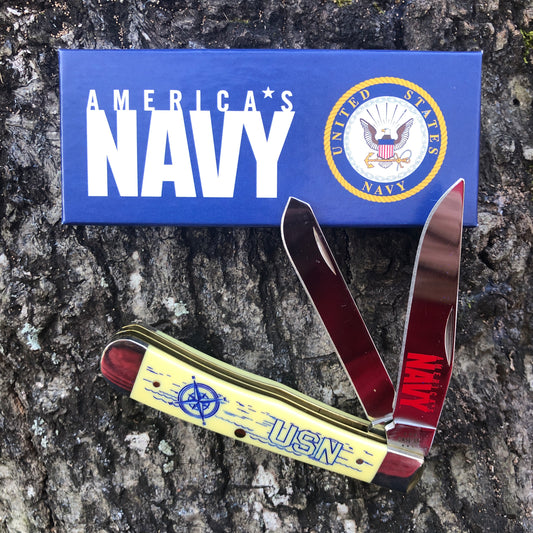 Case XX US Navy Trapper Yellow CA17728