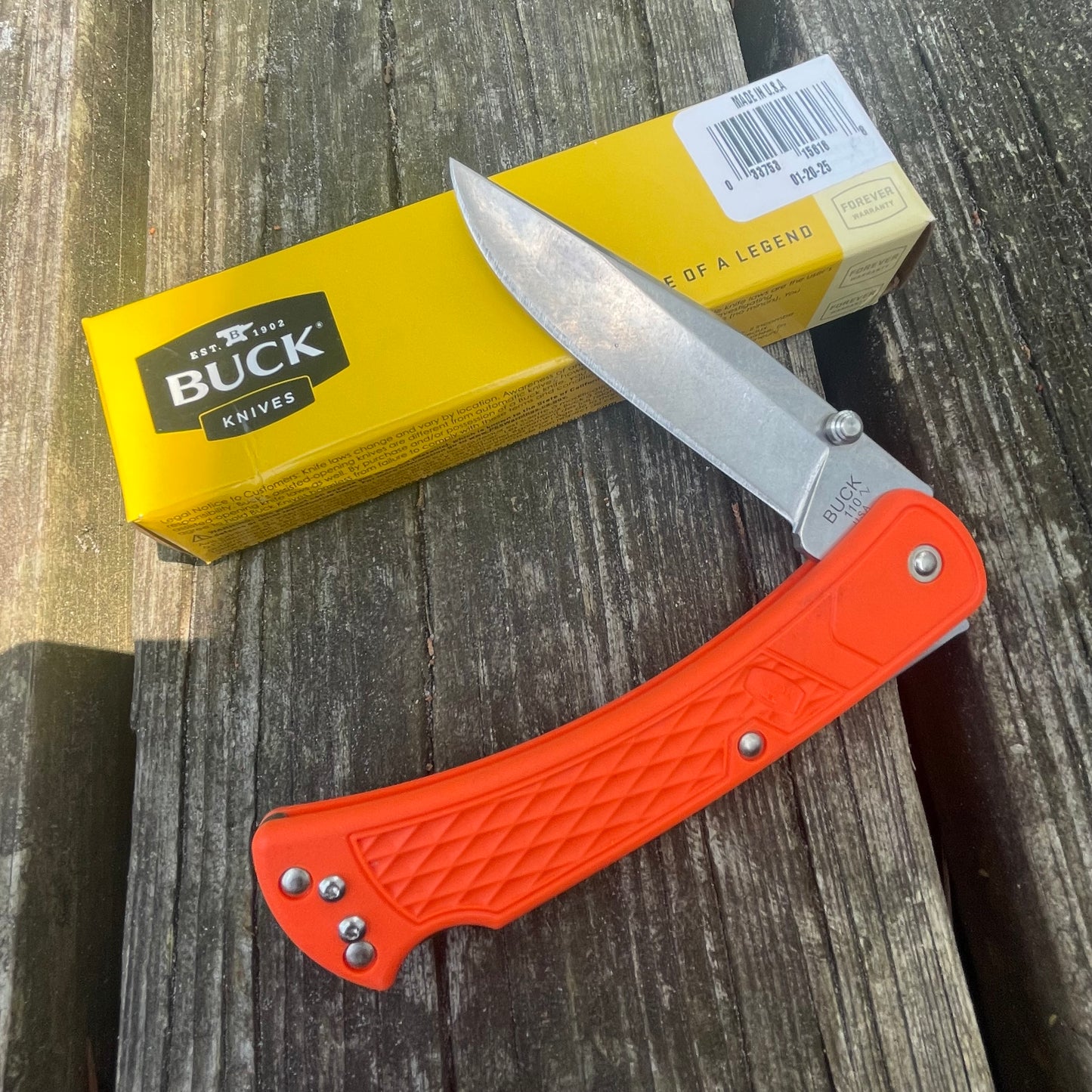 Buck 110 Slim Select Orange BU110ORS2