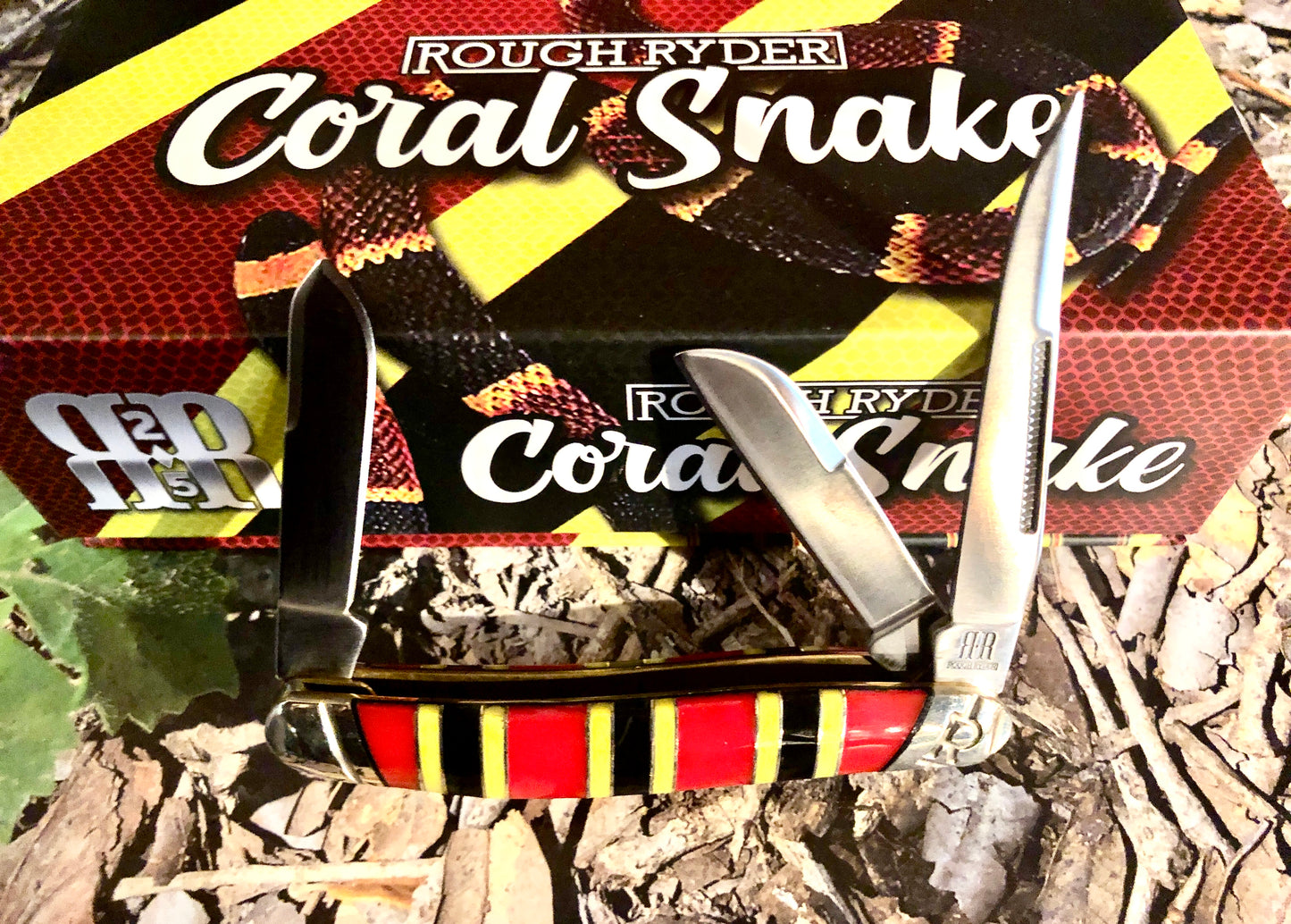 Rough Ryder Coral Snake Stockman Pocket Knife 3 Blade Traditional RR2279