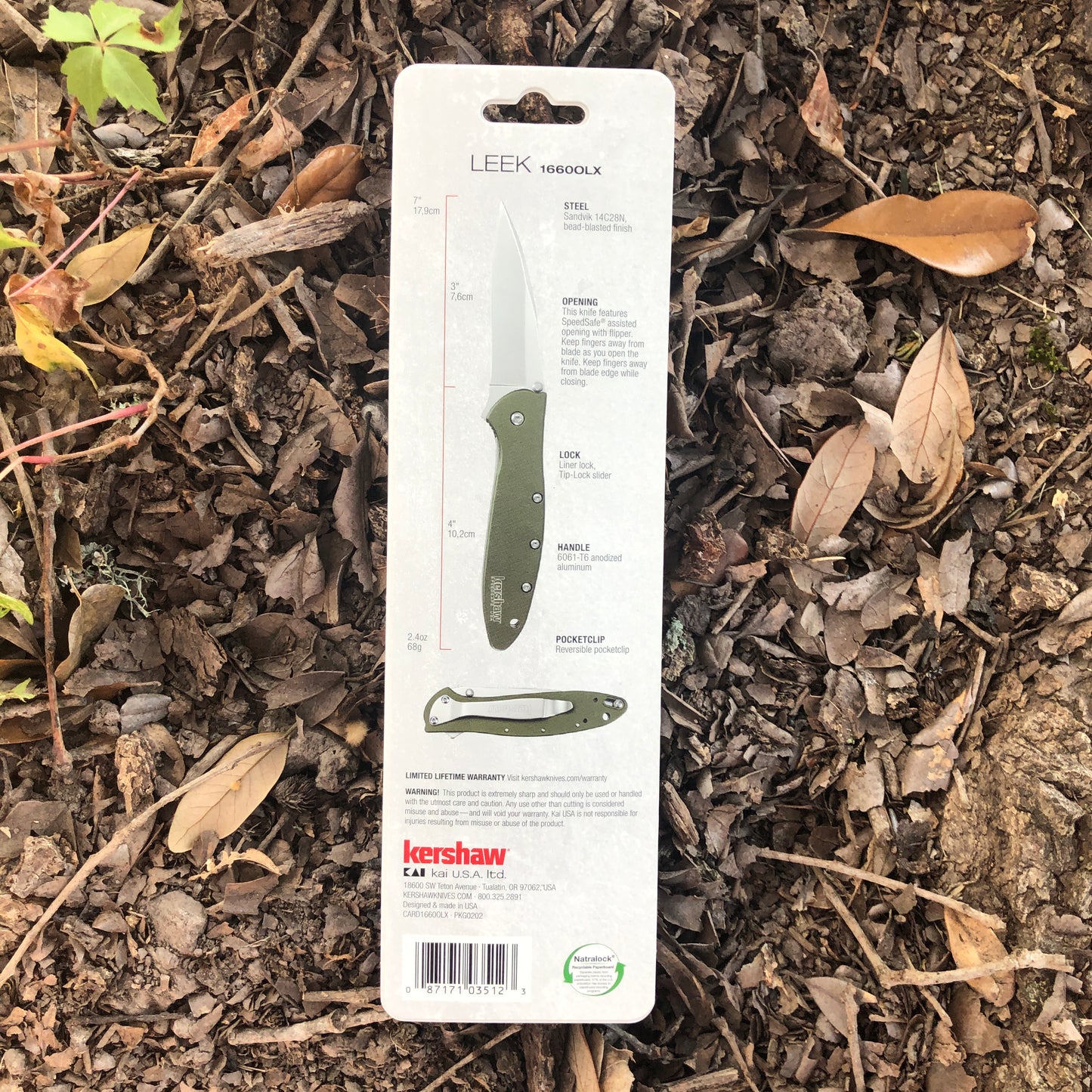 Kershaw Leek Linerlock A/O Olive KS1660OLX