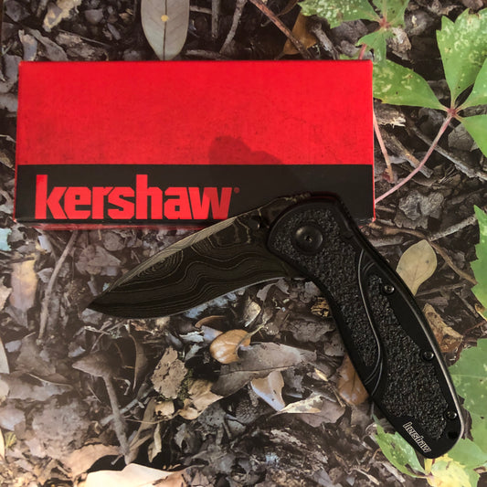 Kershaw Blur Linerlock A/O Blk Damascus KS1670BLKDAM