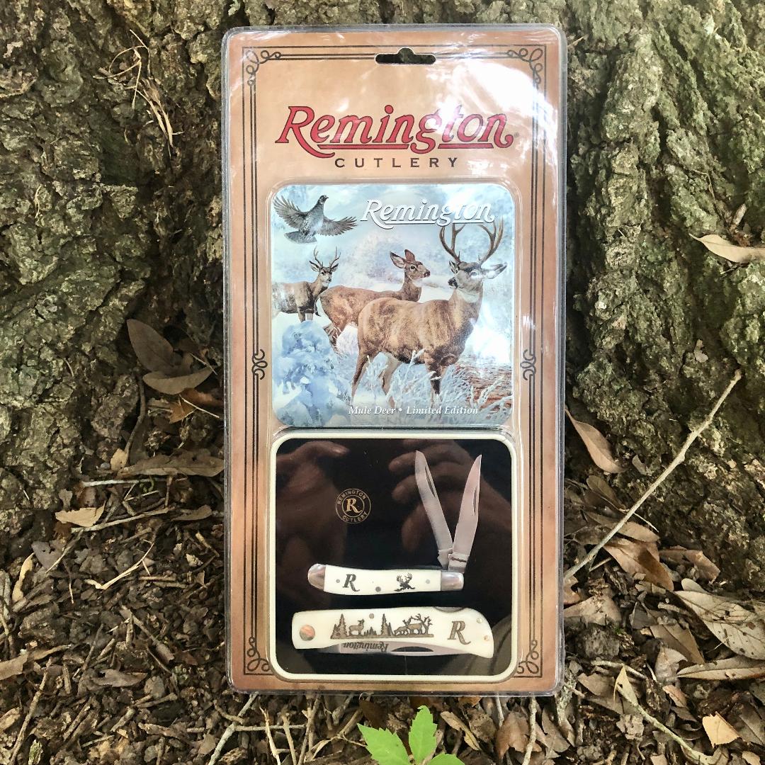 Mule Deer Knife Gift Set – White Bone – Remington R15685