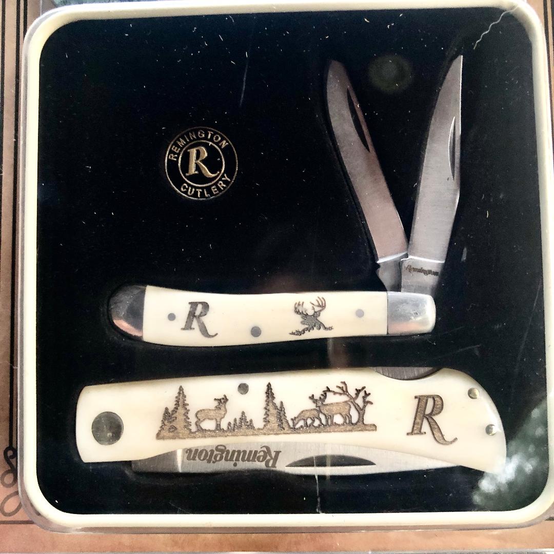 Mule Deer Knife Gift Set – White Bone – Remington R15685