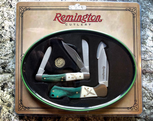 Remington R15713 Pintail Knife Set — Collector Tin Gift Set | 2-Piece Set