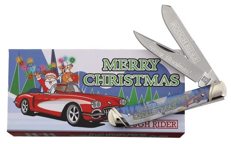 Rough Rider Merry Christmas Trapper Knife RR2724