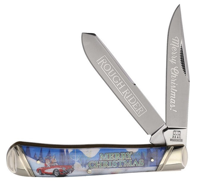 Rough Rider Merry Christmas Trapper Knife RR2724